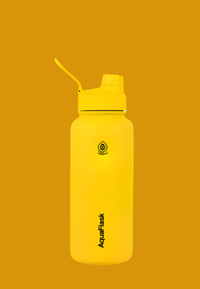 AQUA FLASK 40oz Wide Mouth Vacuum Insulated Stainless Steel Drinking Water Bottle