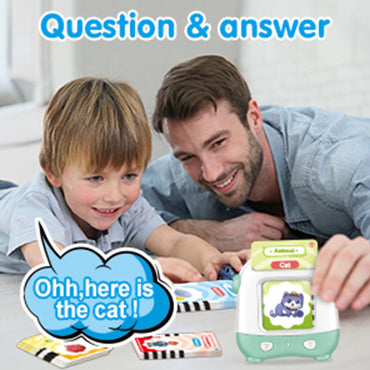 Flash Cards With 110 Cards 220 Sight Words, Preschool Educational Toys Games With Sound Effect Christmas Gifts Green