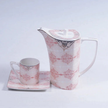 61-Piece Bone China Dinner Set – Square Design