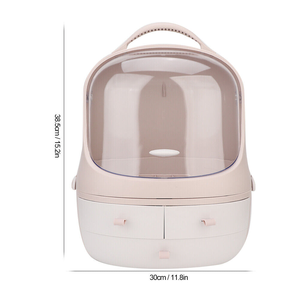 Penguin Makeup Organizer, Multifunctional Spilt Desktop Cosmetic Storage Box, Jewelry Makeup Sorting Box, Multipurpose Display Box With Handle, Transparent Desktop Storage Box, Waterproof Drawer Beauty Box