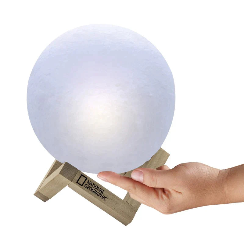 3D Moon Lamp Light For Bedroom With Beautiful Plastic Stand