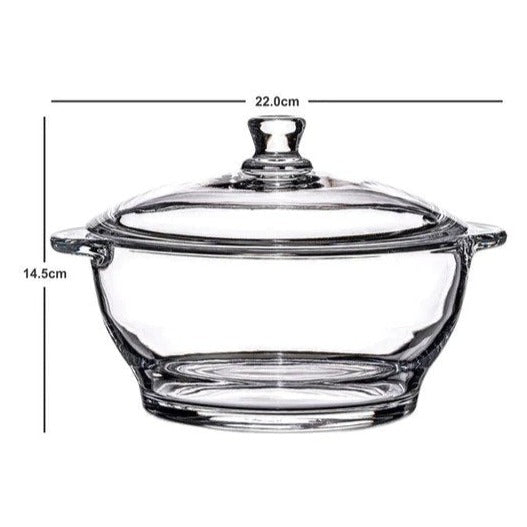 Glass Serving Casserole with Lid