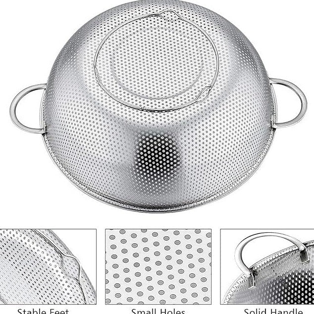 5-Piece Mesh Colander Set – Durable Stainless Steel