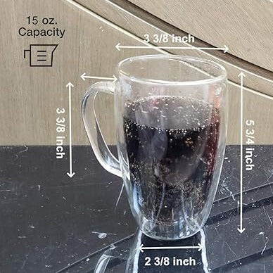 Double wall glass-450ml