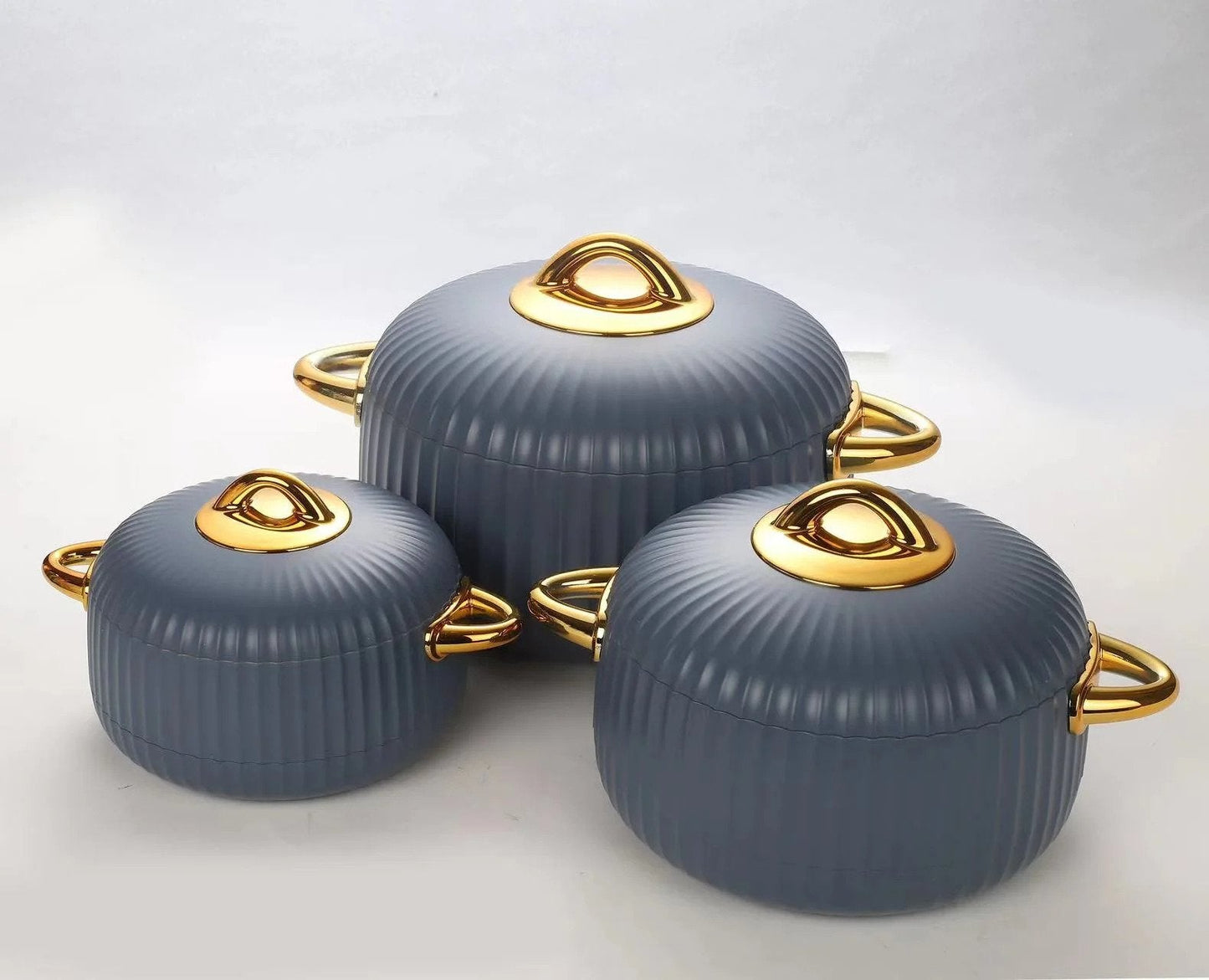 Elegant Luxury Insulated Hot Pots (Set of 3)