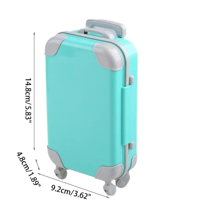 Mini Trolley Suitcase, Mini Luggage Box, Simulation Luggage Storage Box, Small Plastic Suitcase Toy, Kids Cute Luggage Briefcase, Plastic Suitcase Candy Box