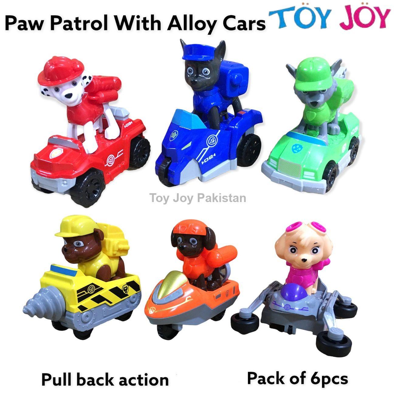 Paw Patrol With Alloy Pull Back Car Series Rescue Team Toys