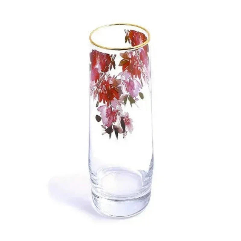 Shop the Water Glass Set Red Flower (6pcs Set) at HaulJunction. Elegant and durable, perfect for serving drinks. Available in Pakistan. Perfect addition to your glassware collection.