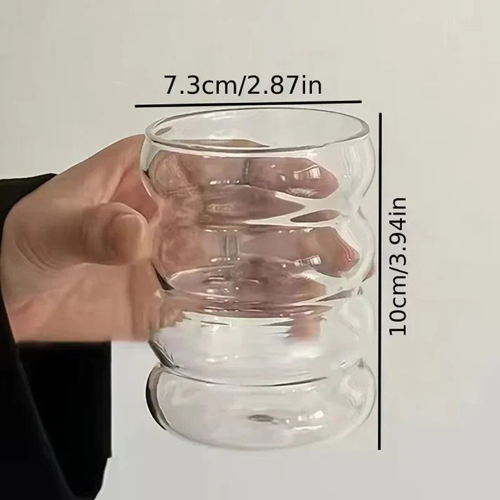 1 Pc Nordic Ripple Bubble Glass