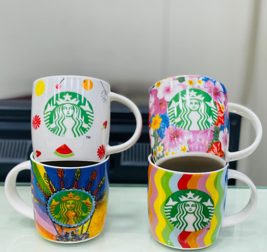 Starbucks Ceramic Coffee Mug Set 4Pcs