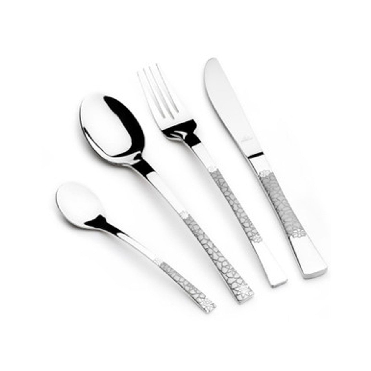 Arshia Stainless Steel Cutlery Sets with Wooden Case 86Pcs Silver TM478S