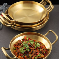 Stainless Steel Golden Wok