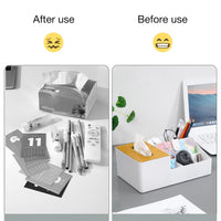 Wooden Tissue Box And Multipurpose Holder