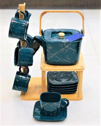 Ceramic Tea Set With 14 Pieces