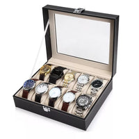 6 and 10 Slot Leather Watch Organizers