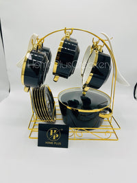 Soup Set 22Pcs Pot Shape Plain