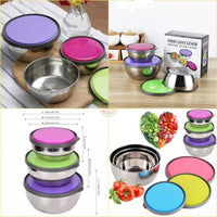 3 pcs steel bowl set