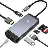IVanky 7 In 1 Type-C Hub Docking Station