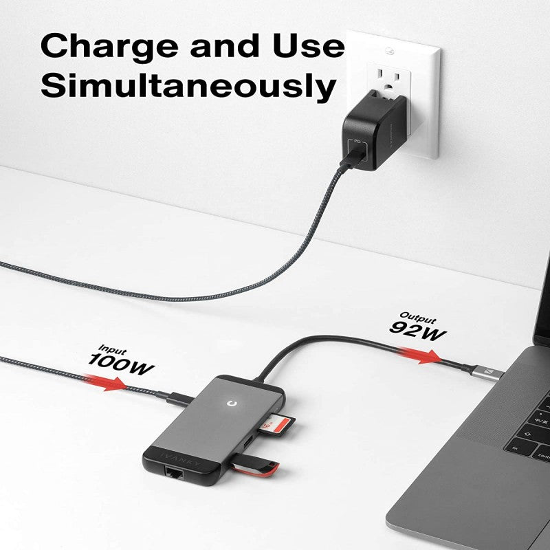 IVanky 7 In 1 Type-C Hub Docking Station