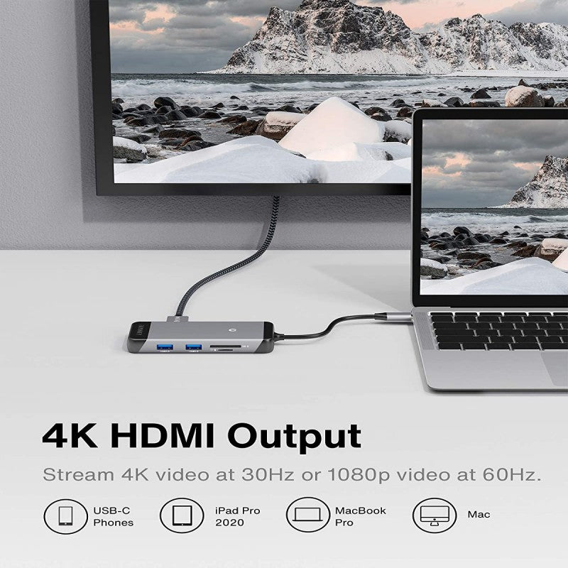 IVanky 7 In 1 Type-C Hub Docking Station