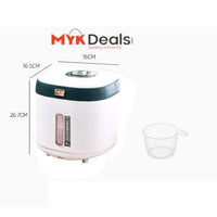 Airtight Rice/Cereal Dispenser Bucket Built In Spice Box