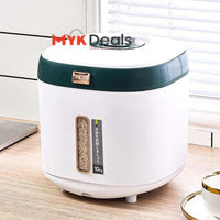 Airtight Rice/Cereal Dispenser Bucket Built In Spice Box