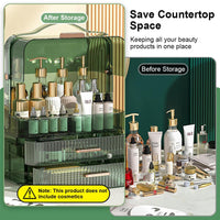 Portable Multi Layer Desk Makeup Organizer With Drawer