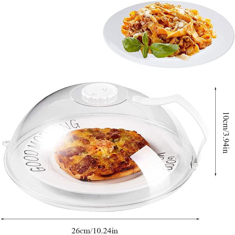 Anti-Splash Microwave Cover With Handle