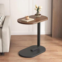C-Shape Metal Base Coffee Table