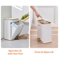 Bathroom Trash Can With Lid
