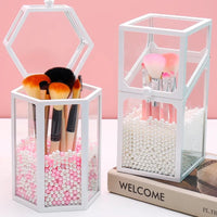 Glass Pearl Brush Holder