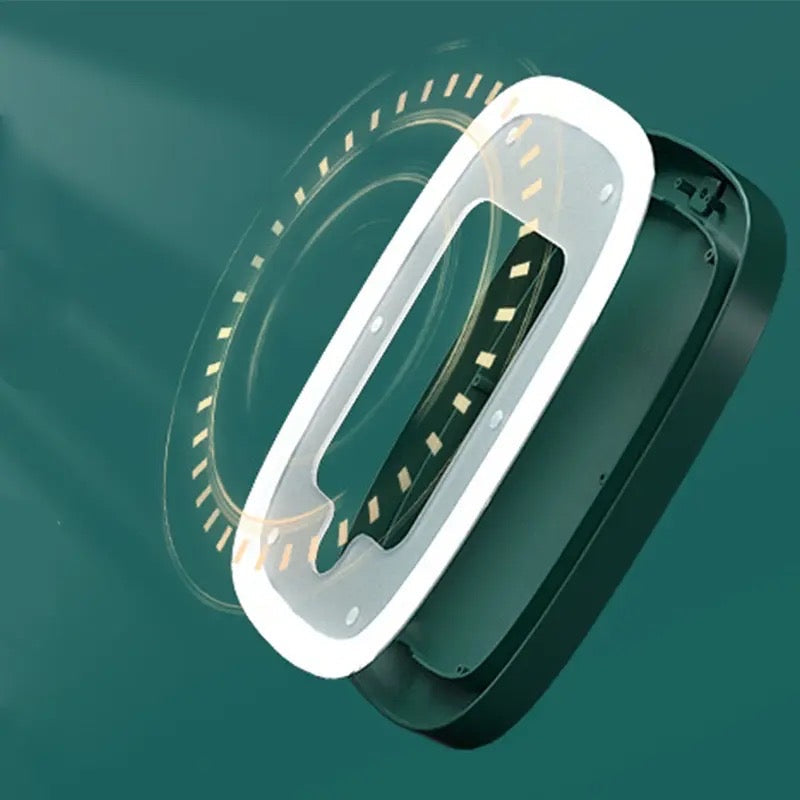 Modern Makeup Organizer Box With Led Mirror, Desktop Cosmetic Storage Box, Cosmetics Storage Display Rack with Drawer, Waterproof Dustproof Makeup Storage Box with Mirror, Makeup Skin Care Box with LED Lighted Mirror for Bathroom Dresser and Vanity