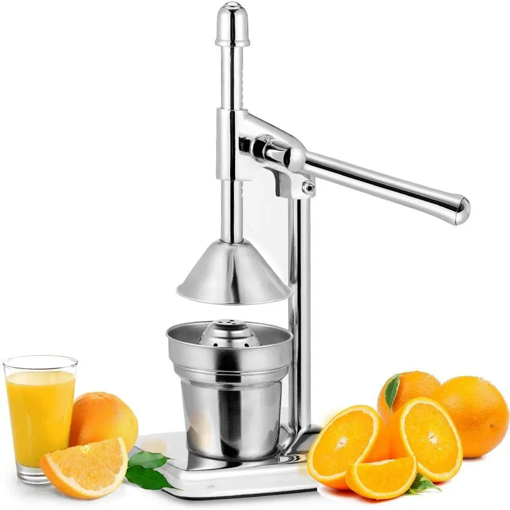 Stainless Steel Manual Orange Juicer – Durable Hand Press Citrus Juicer for Fresh Juices