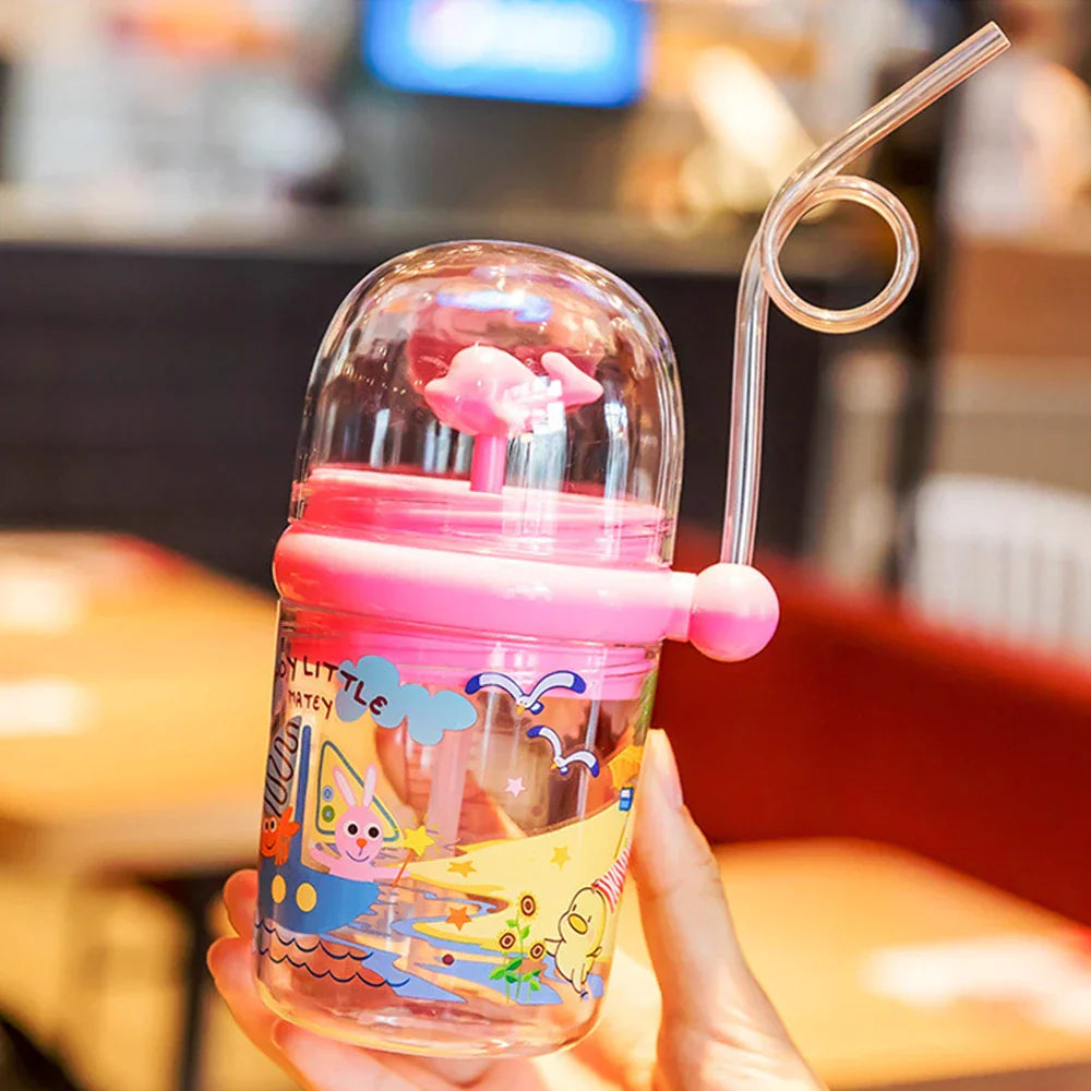 250ML Baby Water Bottle Cartoon Whale Children Cup