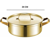 Gold Plated Stainless Steel Casserole