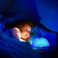 LED Wooden Book Lamp, 3D Folding Wooden Book Lamp, Multicolor Colors Folding Night Light, USB Recharge Wooden Book Light Decor, Book Light for Bedroom