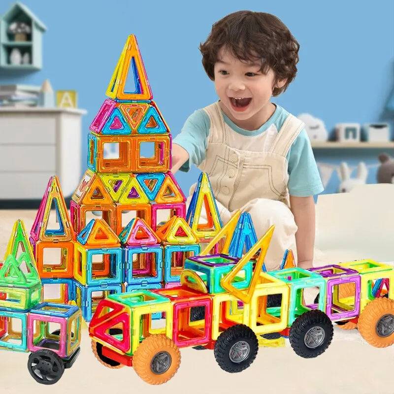 Transparent Magnetic Tiles Building Blocks 32Pc
