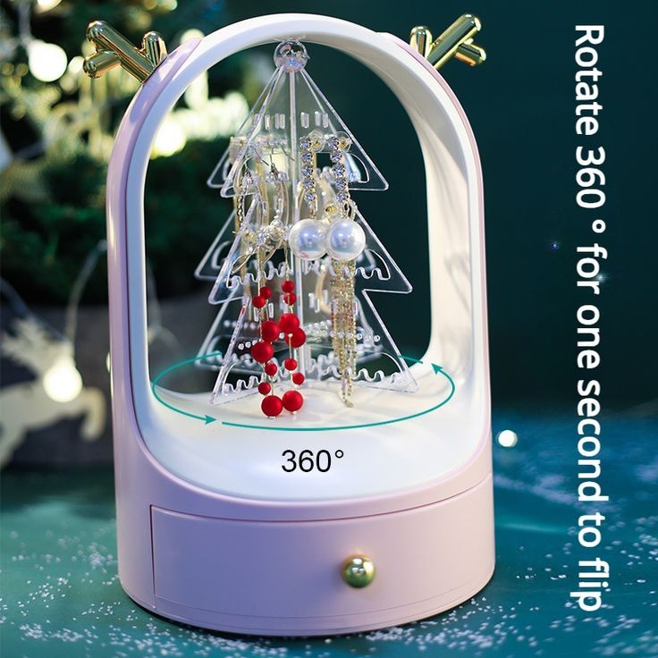 Earings And Necklace Organizer With Drawer