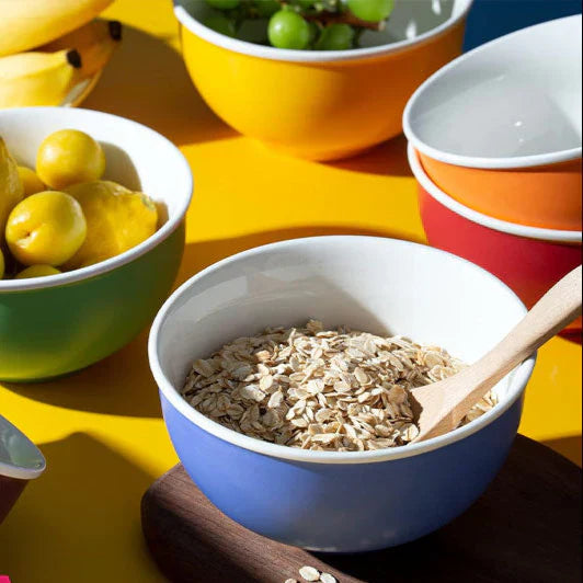 Colorful Ceramic Cereal Bowls – Set of 6