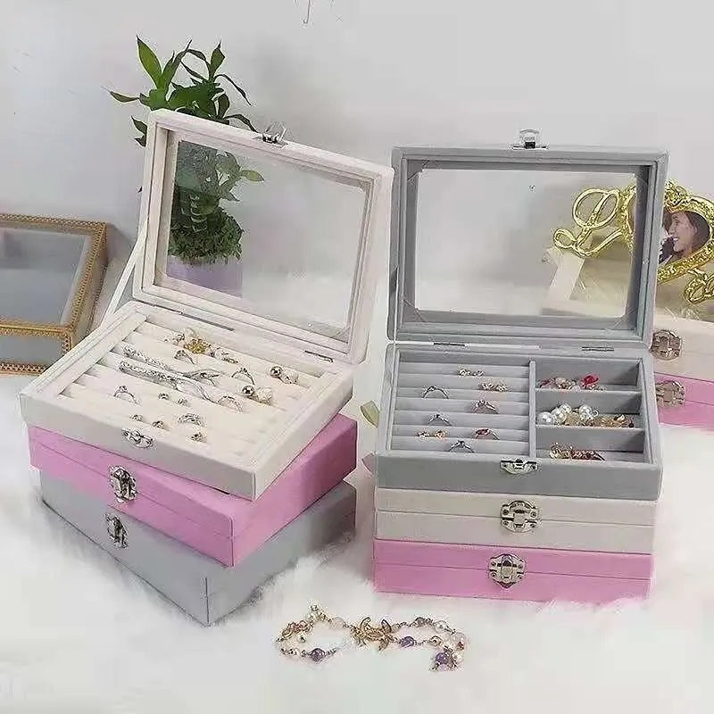 Earrings Necklace Jewelry  box