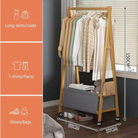 BAMBOO WOODEN CLOTHES STAND