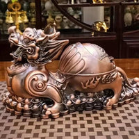 Feng Shui Ashtray with Lid
