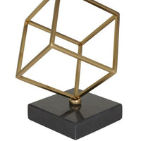 Studio 350 Black Marble Modern Gymnast Sculpture