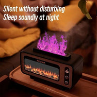 Retro 7 Color Fireplace Flame Aromatherapy Air Humidifier
