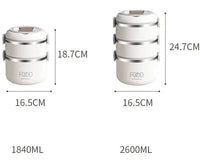 Warm Lunch Box With Bag, Multilayer Stainless Steel.