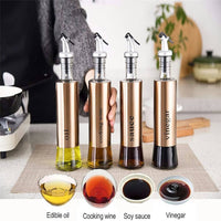 Gold Olive Oil Bottle - Pack Of 2