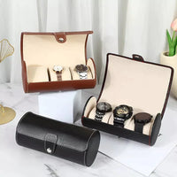 3Slot Leather Watch Box
