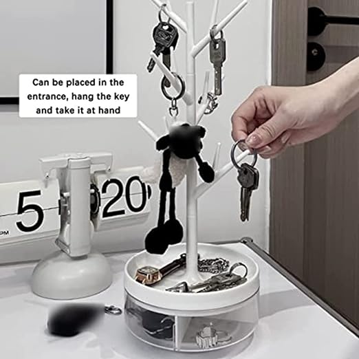 Branch Jewelry Rack with Rotatable Base