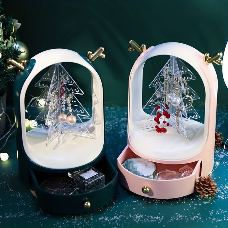 Earings And Necklace Organizer With Drawer