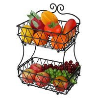 Regular Metal Fruit Basket, (2 Tier)
